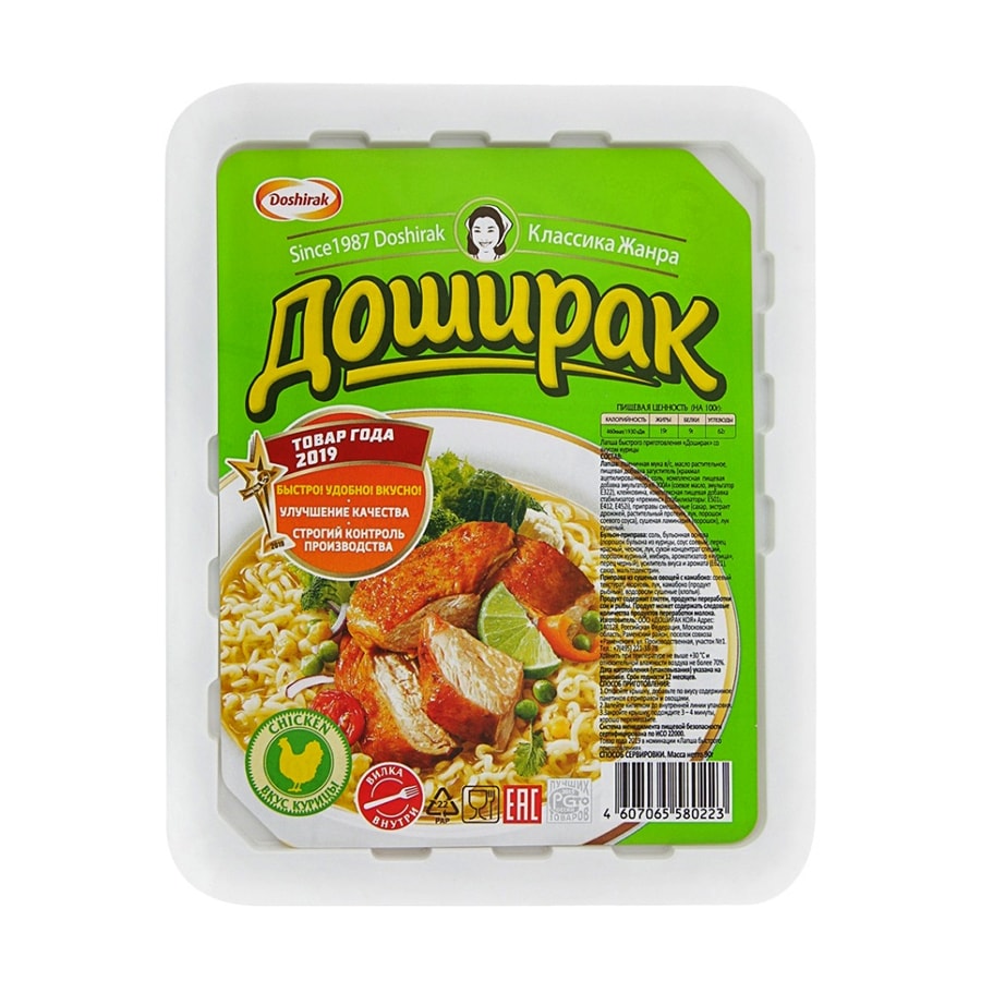 Doshirak лапша с курицей 90 г.